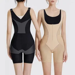 Women's Shapers Women Body Shaper Tummy Control Waist Bodysuit With BuLifter For Open Bust Zipper Closure