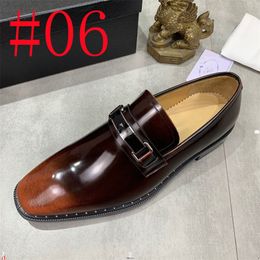 10Model 2024 Luxury Brand Real Leather Fashion Men Business Dress Loafers Pointed Toe Black Shoes Oxford Breathable Formal Wedding Shoes Size 6-11