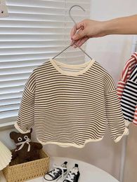 Pullover Trendy Design Children Clothes Sweatshirt Korean Loose Fashion Kids Long Sleeve Tops Pullover Crewneck Girl Boy Blouse 1-6 AgeL2312155