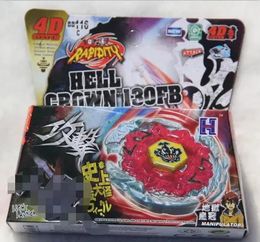 4D Beyblades B-X TOUPIE BURST BEYBLADE SPINNING TOP BB116C With Launcher 4D System Top Rapidity HELL CROWN 130FB 231218