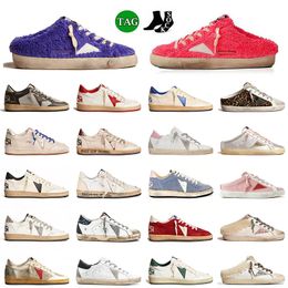 2024 New Casual Shoes Customers Golden Sneakers Women Men High Top Low Star Italy Brand Super-Star luxury Dirtys Sequin White Do-old Dirty Designer Loafers