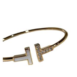 tiffan bracelet Designer Women Original Quality Charm Bracelets double titanium steel bracelet electroplated Bracelet