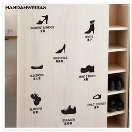 Wall Stickers Removable Shoe Sticker Living Room Bedroom Home Decoration