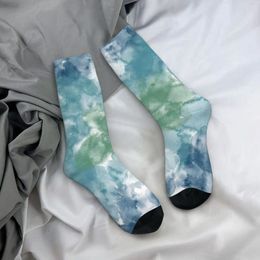 Women Socks Tie Dye Flower Stockings Abstract Pattern Custom Modern Autumn Anti Bacterial Men Climbing Comfortable