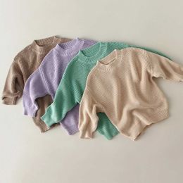 Pullover Autumn Children Sweaters Kids Knit Wear Kids Knitting Pullovers Tops Baby Girl Boy Sweaters Spring Kids Sweaters L23121511