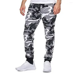 Men's Pants Men Casual Sweatpants Elastic Drawstring Waist Sport Trousers Camouflage Print Sports Jogging