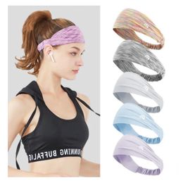 Sweatband Lu Sweatband sports hair band men and women headscarf antiperspirant belt outdoor fitness yoga sweatabsorbing hair color high el