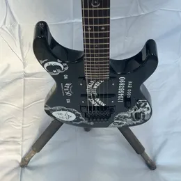 Black electric guitar Moon Kind with kh202 fretboard pickups guitar FREE SHIP