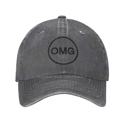 Ball Caps OMG Network Top Quality Logo Denim Cap Baseball Knitted Hat
