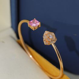 New Women's Open Bracelet Creative Retro Simple Vacuum Platinum Flash Diamond High grade Fashion Temperament Jewelry1