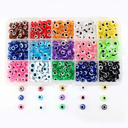 Wholesale Bracelet Necklace Accessories Kit Colored Evil Eye Beads for Jewelry Making