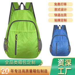 Ultra Lightweight Foldable Sports Skin Bag Outdoor Hiking Backpack Rpet Recycled Material Outdoor Bag Boy Girl Gifts