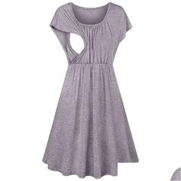 Maternity Dresses 2022 Dress Mtifunctional Feeding Mother Medium And Long Womens Clothing Lactation G220309 Drop Delivery Baby Kids Su Otfyx