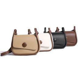 Pure Colour Underarm Bag Female Downy Ball Handbags for Girls Wholesale Female Ssddle-shaped PU Leather Shoulder Bags FMT-4112