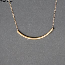 Women Tiny Necklace Street Beat The Simple Gold Chain Necklace Jewellery Dainty Female293S