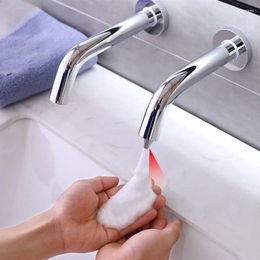 Liquid Soap Dispenser Smart Automatic Bathroom Wall Mount Infrared Motion Sensor Dispensor El Basin Sink Touchless Foam Dispensador