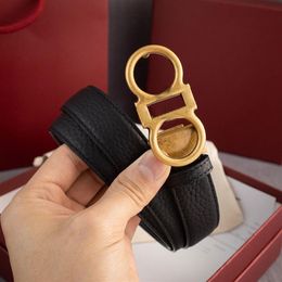 Designer Belt Genuine Leather Belts Width 2 4CM Cowskin Man Woman Classic Buckle Gold Sliver Color242T