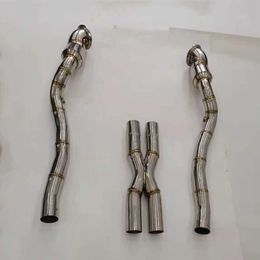 For Ferrari F12 812 Stainless Steel Exhaust Downpipe Three Way Catalytic Through Head Pipe Down-Pipe