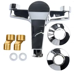 Bathroom Sink Faucets Basin Water Mixer Tap Zinc Alloy Taps Polished Chrome Electroplate Decorative Cover Corrosion Resistance Press Switch