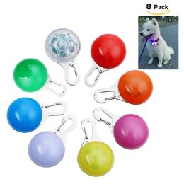 Dog Collars Leashes Led Glow Collar Light Pendant Pet Night Out Security Lights For Dogs Antilost 3 Flashing Modethe2987777 Drop D Dhaqk