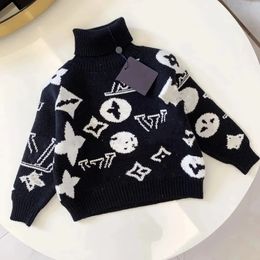 baby clothes baby Sweatshirt Boys Girls Streetwear High collar Unisex Autumn Winter Sweatshirts Keep Warm Letter Printed Jumper Clothkids clothes