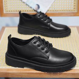 Dress Shoes CYYTL Men Casual Leather Summer Male Loafers Work Outdoor Platform Walking Luxury Ankle Boots Trainers Sneakers Flat 231218