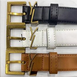 Belt for Women Genuine Leather 3cm Width High Quality Men Designer Belts S Buckle cnosme Womens Waistband Cintura Ceintures D21082210B