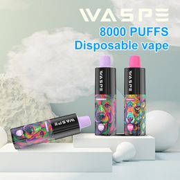 2023 Germany Hot selling Vapour kit waspe disposable vape desechable 8000 puffs vape pod pen rechargeable battery electronic cigarette vaper