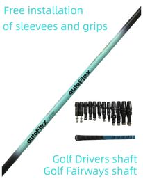 Drivers New Golf shaft Autofle blue Golf drive shaft sf505xx/sf505/ sf505x Flex Graphite Shaft wood shaft Free assembly sleeve and grip