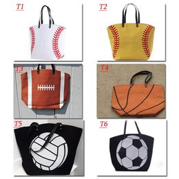 Bags 2018 Kids white baseball Jewellery Packaging Blanks canvas Sports Bags Baseball Softball Tote Bag for Children Tote Handbag FEE DHL