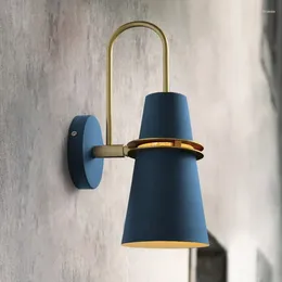 Wall Lamp Designer Modern Nordic Macaron LED Horn Lighting Decor Fixtures Light Living Room Bedroom Bedside Restaurant Luminaire