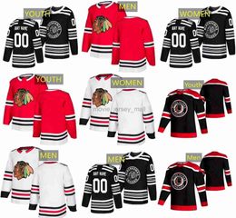 set CUSTOM Chicago Hockey Jerseys Blackhawks 8 Jack Johnson 4 Seth Jones 82 Caleb Jones 52 Reese Johnson 43 Colin Blackwell 16 Jujhar