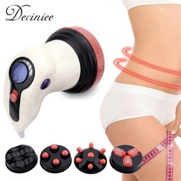 Massaging Neck Pillowws 4in1 Infrared Fat Cellulite Remover Electric Full Body Slimming Massager for Muscles Relaxation Body Sculpting 3D Roller Device 231218