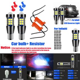 New Decorative Lights 2pcs T15 921 Canbus LED Reverse Light 901 Bulb W16W Backup Lamp For Infiniti QX50 QX56 QX60 QX80 G20 G25 G35 G37 Q40 Q60 Q70 Q45