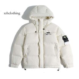 stone down jacket 2023 Men Stone Goose Jacket White Duck Winter Insulation Hooded Down for Men and Women Jacket Trend