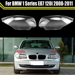 Car Replacement Glass Headlight Case Shell Caps Transparent Lampshade Lens Cover for 1 Series E87 120i 2008 2009 2010 2011