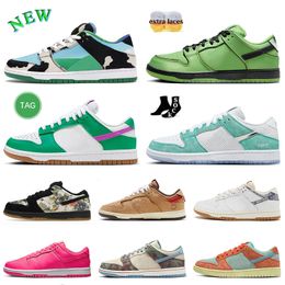 Men Women Low Casual Designer Shoes Mens Sneakers Fruity Joker April Pebbles Argon Reverse Brazil White Black Panda Grey Fog UNC Chunky Buttercup Trainers for Womens