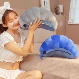 Plush Keychains Ins Creative Simulation Insect Toys Soft Cartoon Isopod Nap Pillow Back Cushion Birthday Gifts Doll for Kids Girls 231218