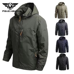 Other Sporting Goods Men Outdoors Windbreaker Outerwear Military Field Jackets Waterproof Hoodie Hiking Camping Climbing Jackets European Sizes S-7XL 231218