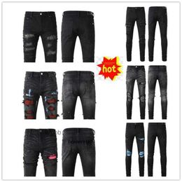 Pants amari Holes amirl amirlies Jean am Man amis imiri COOLGUY amiiri 2024 Jeans New Trousers Arrivals Mens Biker Luxury Designer Denim Clothing UEZ3