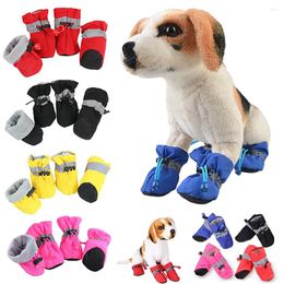 Dog Apparel Shoes Waterproof Winter Pet Non-slip Rain And Snow Boots Thickened Warm Small Cat Puppies Clothes Socks