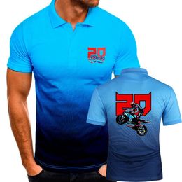 FABIO Quartararo #20 Polo Shirts Classic Men's TShirts Military Style Fitness Sport Jersey Youth Tees Motorcycle Topshirts