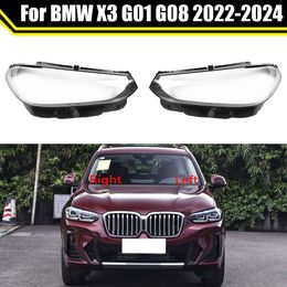 Car Headlight Cover Lens Glass Shell Front Headlamp Case Transparent Lampshade Auto Light Lamp for X3 G01 G08 2022 2023 2024