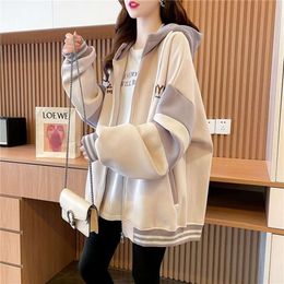Spring and Autumn Thin Hooded Hoodie, Women's Small Baseball Jacket, Loose Korean High-end Feeling, Super Beautiful Top