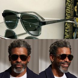 Male luxury designer brand SHEISTER sunglasses with acetate fiber frame Sheister dark green beach vacation sunglasses