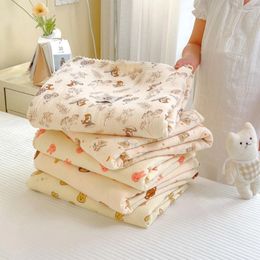 Blankets Born Babies Shower Wrapping Blanket Cotton Swaddles 4-layers Bathing Towel Infant Bedding Crib Accessory