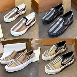 Designer Vintage Sneakers Men Outdoor Casual Shoes Two-tone Cotton Flats Shoe Letter Calfskin Canvas Trainers 499