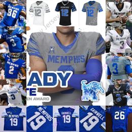 CUSTOM Custom 2020 Memphis Tigers Football Jersey NCAA College Kylan Watkins Bryce Huff Joseph Dorceus Darrell Henderson Paxton Lynch