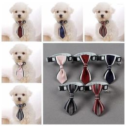 Dog Apparel Adjustable Necktie With Bell Cat Grooming Formal Tie Comfortable Suit Tuxedo Bow Ties Pet Costume Accessories