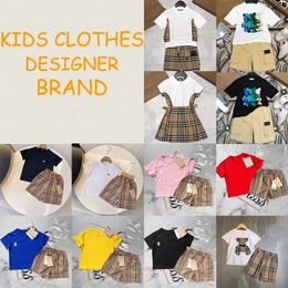 Sets kids clothing children sets designer brand boys girl short skirt set summer Youth clothes Soft breathable baby short sleeved set s